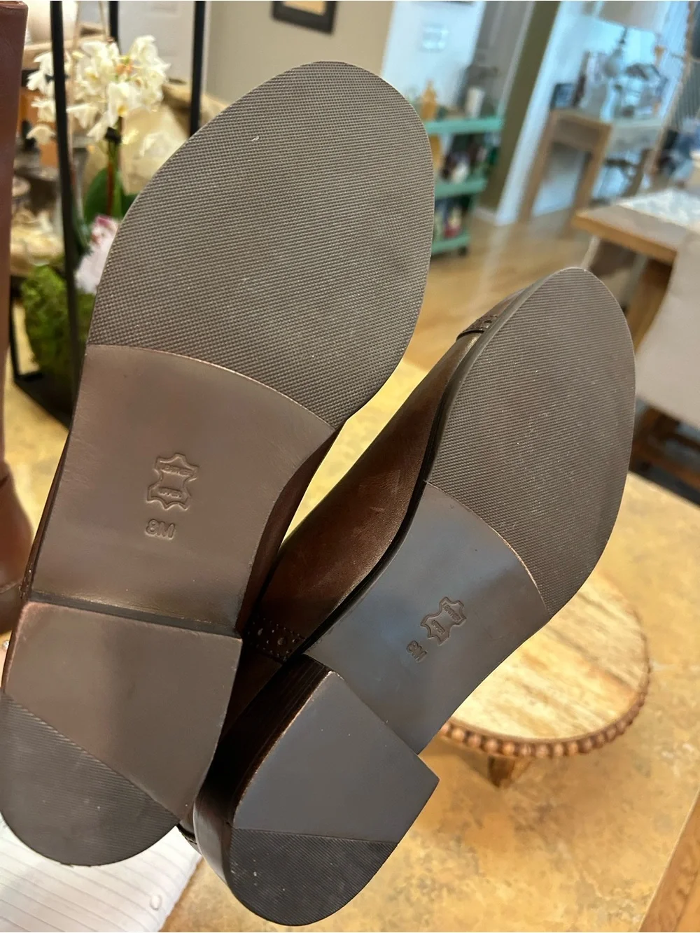 Tory Burch Brown Leather Chelsea Boots